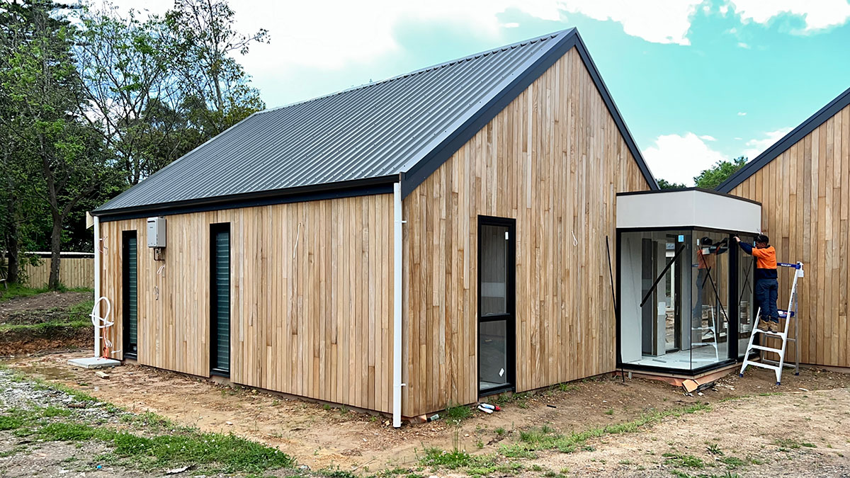 Aluminum doors and windows installed in a residential project in Dural using the Alspec commercial system.